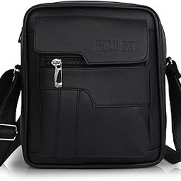 Stylish PU Synthetic Leather Men's Sling Bag Cross Body Travel Office Business messenger-image-10