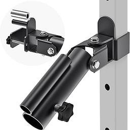 SELEWARE T Bar Row Landmine Attachment for 2" x 2" Power Rack, Power Cage Attachment for 2'' Barbell Free Swivel Heavy Duty Structure 600 lbs Capacity-6