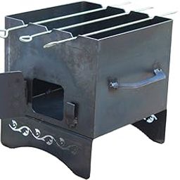 MyNaksha Barbeque Grill Stand For Gas Stove | Gas Tandoor Grill For Home | Chhota Tandoor | Charcoal Barbeque Oven | Grill Oven-image-25