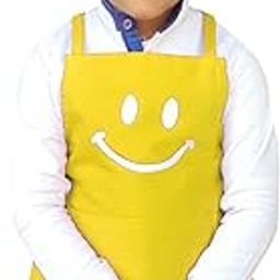 Switchon Polyester Waterproof Adjustable Kids Multi purpose Cooking Apron with a chef cap School Apron - Proudly made in india-image-4