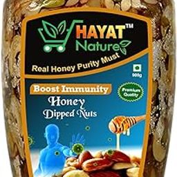 Hayat NatureMultiflora Honey Mixed Dry Fruits&Nuts,Roasted&Crunchy With 100% Immunity&Energy Booster,Zero Chemicals&Preservatives. Pure&Natural Dry Fruits&Dipped In Organic Honey.-image-79