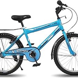 Vaux Plus 20T Cycle for Boys with Carrier, Cycle for Kids for 5-8 Years Age with Hi-Ten Steel Frame, V-Brakes, Alloy Rims, Ralson Tubular Tyres, Bicycle for Kids with Height 3ft 6inch+ (Blue)-27