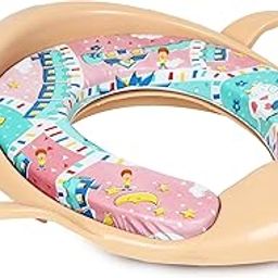FLIPZON Premium Baby Cushioned Potty Seat, Toilet Seat with Handle for kids (Ivory)-image-30