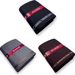 Unstitched Viscose Rayon Self Design Trouser Fabric - 1.30 meters (Pack of 3) I-picture-23