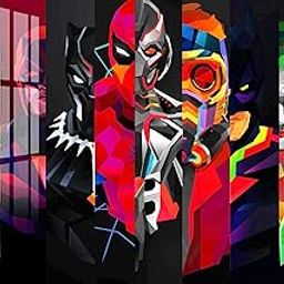 PREMIUM MARVEL SUPERHEROES ACRYLIC FRAME WITH HIGH GLOSSY EFFECT 12x18 inch, Wall Mounted Gift for Women Men Birthday Special Moment Home and Gaming room Decor Frameless Photo Print-image-108