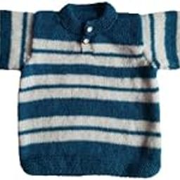 Handmade Knitted Woollen Full Sleeves Sweater for Kids - Upto 2 Years-image-2