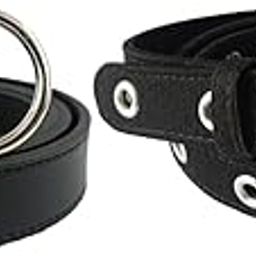 Women’s Black Belt – 1 Inch Wide | Available in Regular & Oversize (Up to 42 Inches) | PU Leather & Canvas Options | Fashion Waist Belt for Jeans, Dresses, Casual Wear-image-98
