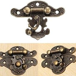 Tia Small Retro Look Stylish Antique Metal Lock/Buckle/Latch/Hook/Swing Clasp for Wood Jewellery Box & Small DIY Works Size-40x30mm Approx--image-30