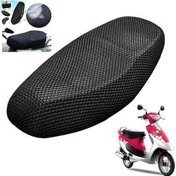 Generox Breathable (No Heat) Net Seat Cover Compatible for TVS Scooty Pep for All Model-0