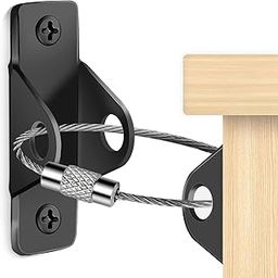 MORADIYA Furniture Straps D-Shape | Furniture Secure Straps for Dresser Cabinet Bookshelf | Anti-Tip Metal Baby Protecting | Metal Furniture Straps, Anti Tip Locks-image-41