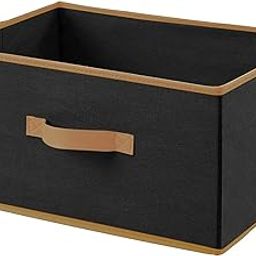 Kuber Industries Storage Box|Toy Box Storage For Kids|Foldable Storage Box|Drawer Storage and Cloth Organizer|(Black, Non-woven)-38