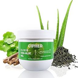 CIPHER Elixir Cica-Aloe Gel - Pure Aloe Vera Hair Gel for Scalp | Nourishes and Hydrates Hair | 2X Shiner, Smoother HairGel | Pre-Wash HairCream for Women & Men- 200ml-image-27