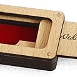 HIOLTY Wooden Decorative Pendrive Box | Pen Drive Organiser Holder Box | Wooden Pendrive Case Gift Item (1333), Beige-26