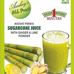 Aarkay Instant Premix Sugarcane Juice Powder Drink|Rich in Vitamins|Minerals | Healthy Drink|Natural Energiser |Refreshing and Rehydratding|Ready to Serve | Pack of 3 X 100 gram each-image-41