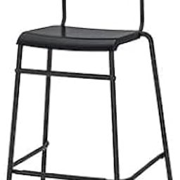 IKEA STIG Bar/Counter Stool with Backrest | Comfy footrest, Suitable for bar Table | Black - 74cm (29 1/8")-picture-21