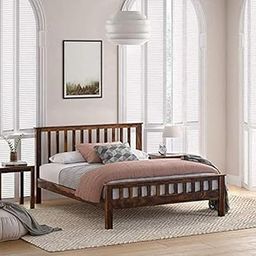 Munindra Art Solid Wood Queen Size Beds for Bedroom Living Room Home Wooden Cot Double Bed Bed Furniture for Bedroom-13