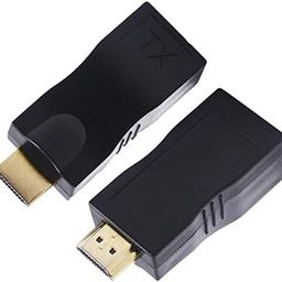 1 Pair Black HDMI Extender Converter by ONE Cat5e Cat6 Cable Full HD 1080P-15