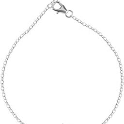 925 Sterling Silver Anklet Payal (Single) | Adjustable Chain | Gift for Women and Girls-36