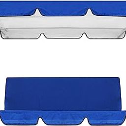 Garden Swing Chair Canopy Cover Kit Accessories Canopy 195x125x15cm Sunproof Blue|Home & Garden | Yard, Garden & Outdoor Living | Patio & Garden Furniture |1 Swing Top Cover-image-26