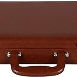 Faux Leather Briefcase for Men | Office Laptop Briefcase Bag (Tan)-picture-12