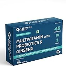 Carbamide Forte Multivitamin for Men with Probiotics Supplement - 10 Veg Tablets | Comprehensive Multivitamin Tablets for Men with Ginseng, Grape Seed Extract, Vitamin C, and Vitamin K2 MK7-image-36