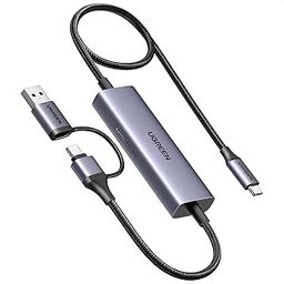 UGREEN 2 in 1 USB C 4K Video Capture Card Aluminum PD 100W Charge, 2K 30FPS 1080P 60FPS HD Compatible with Type-C Phone/Tablet/Laptop Switch Steam Deck for Gaming Live Streaming-27