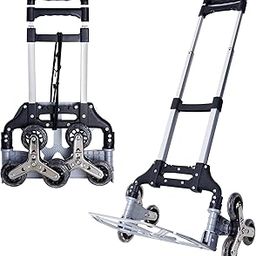 Robustt 75 Kg Foldable Trolley with Wheels | Puncture-Proof Staircase Wheels | Heavy-Duty Aluminium & ABS Body | Luggage Trolley Cart for Moving Boxes, Appliances & Bundles - Pack of 2-picture-24