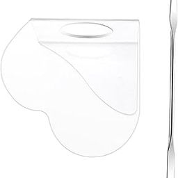 Acrylic Makeup Foundation Mixing Palette with Spatula Heart with Spatula-47