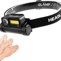 SIRIDHI Sensor LED Headlamp,Side Magnet Headlight,USB Rechargeable Head Flashlight,Waterproof Mini Fishing Lantern,Camping Torch (Sensor LED Headlamp)-picture-19