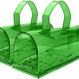 UJEAVETTE 2X Humane Mouse Traps Live Catcher Safety Rat Traps for Garden No Kill Green-picture-13