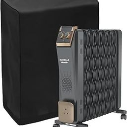 Electric Room Heater Cover | Dustproof and Scratch Proof Room Heater Cover | Nylon Material Cover | Black-20