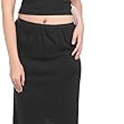 Cotton Rich Regular Skirt Slip for Women - Knee Length-picture-25