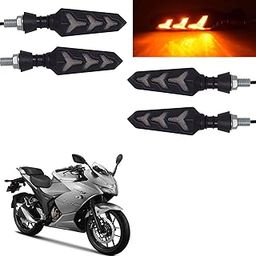 Vagary Amber Turn Signal Side Indicator Light Universal Front Rear Lamp Set 4 for Suzuki Gixxer SF 250-image-84