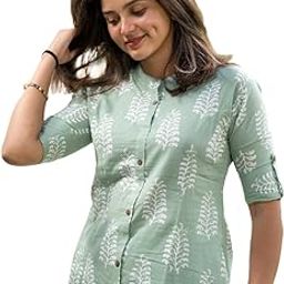 Women's Rayon Viscose A-Line Printed Kurta with Pant-picture-16