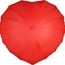 Heart Shape Umbrella Valentine Gift Umbrella (Red)-picture-35