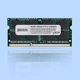 GEONIX 4GB DDR3L 1600 Mhz| Laptop RAM for Standard & Gaming PC | 2Rx8 | 204 Pin | (5 Years Warranty)-16