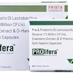 PROLIFERA Pre & Probiotic (5 Lactobacillus Strains-7.5 Billion CFU's), Cranberry Extract & D-Mannose Soft Gelatin 10 Capsules-image-6