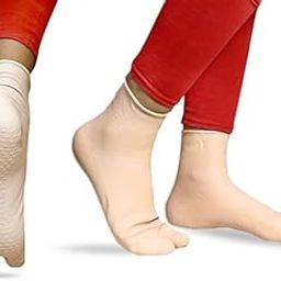 Zency Footcare Premium Heel And Foot Protector Moisturizing Waterproof Socks For Cracks Heel & Callous Remover|Swelling & Pain Relief, Heel Care|Anti Crack Heel Socks For Men And Women (M, 1) - Skin-20
