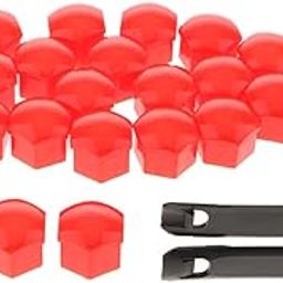 ATORSE® 20Pcs Car Truck Wheel Tyre Center Hub Screw 19Mm Protect Cap Red-picture-14