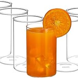 Amazon Brand - Solimo Borosilicate Glass Tumbler | Toxin-Free | Thermal Shock Resistant | Odour Neutral | Microwave, Oven, and Dishwasher Safe (300 ml) (Pack of 6)-image-64