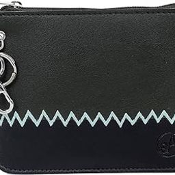 Women PU Coin Pouch, Zipper Cash Holder with Key Ring, Girls Colorblocked Mini Purse with Belt Loop Dog Hook Cardholder Wallet-image-56