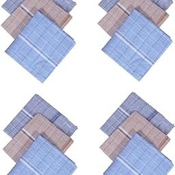 Kuber Industries Cotton 12 Piece Men's Handkerchief Set - Multicolour (CTKTC05641), Standard-picture-37