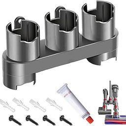 Verilux® ABS Accessory Holder Without Drilling for Dy*Son V6 V7 V8 V10 V11 Vacuum Cleaner, Rack Wall Mounted Attachment Holders Organzier Accessories (Including Screws, Nail-Free Glue, Adapter)-21