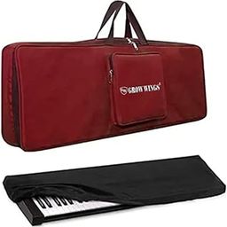 Grow Wings Best 61 Keys Keyboard Bags/Covers To Safe For Piano To The Dust (RED1)-17