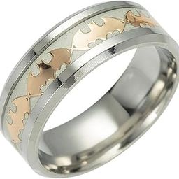 Moneekar jewells Batman Glow in Dark Wide 8mm Luminous Effect Titanium Steel Band Rings for Mens-image-93