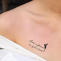 Temporary Tattoo Stickers for Men, Women, Boys & Girls Waterproof Tattoo Stickers Flowers Butterfly Stars angle wolf Armband words 3D Realistic Tattoo Stickers X-056 Size 60mmX105mm-image-67