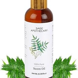 Sage Apothecary Neem Oil Pure & Natural support Hair Growth & Healthy Skin | Dry & Damaged Hair | Provides Moisture to Skin | All Skin & Hair Types - 100 ml-image-37