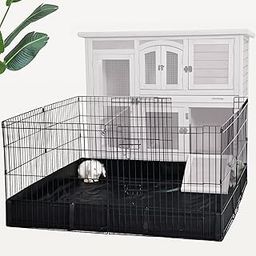 Pet Playpen Guinea Pig Playpen Exercise Pen for Small Animal Rabbit Hamster with Waterproof Bottom Pad-image-81
