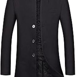 Men Wool Trench Coat Slim Fit Winter Coat-image-36