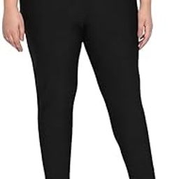 Plus Size Warm Fleece Leggings for Women | High-Waist | Narrow Fit | Brushed Fabric | Women Winter Wear - XL to 9XL-image-27